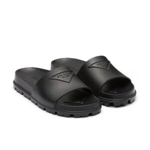 Authentic Prada Slides Calzaturre Donna (Black / Nero) Sz 40
